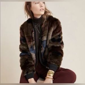Marrakech - Multi colored Feaux Fur Jacket